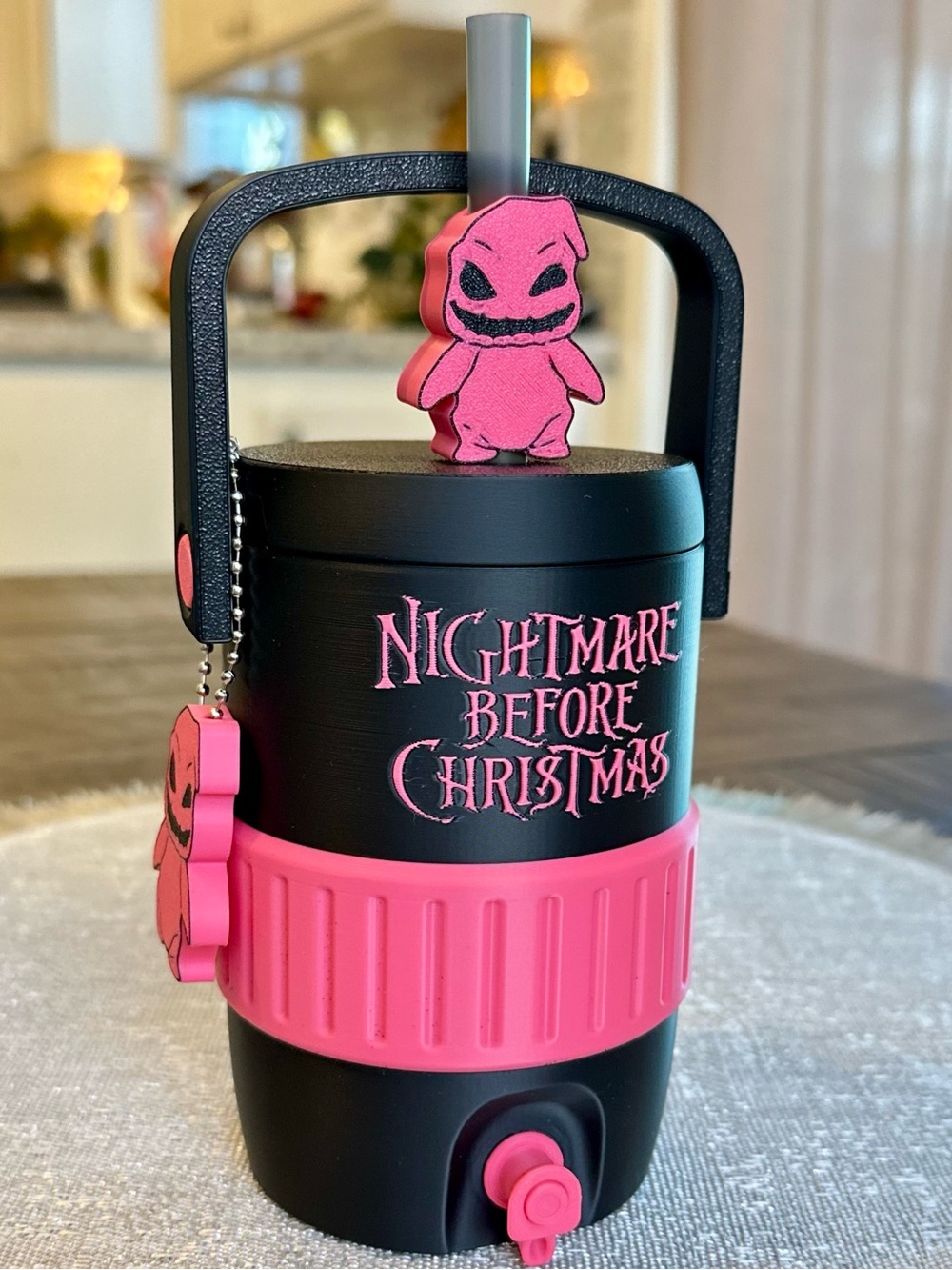 Disney Nightmare Before Christmas Hot Pink Oogie Boogie Can Cooler